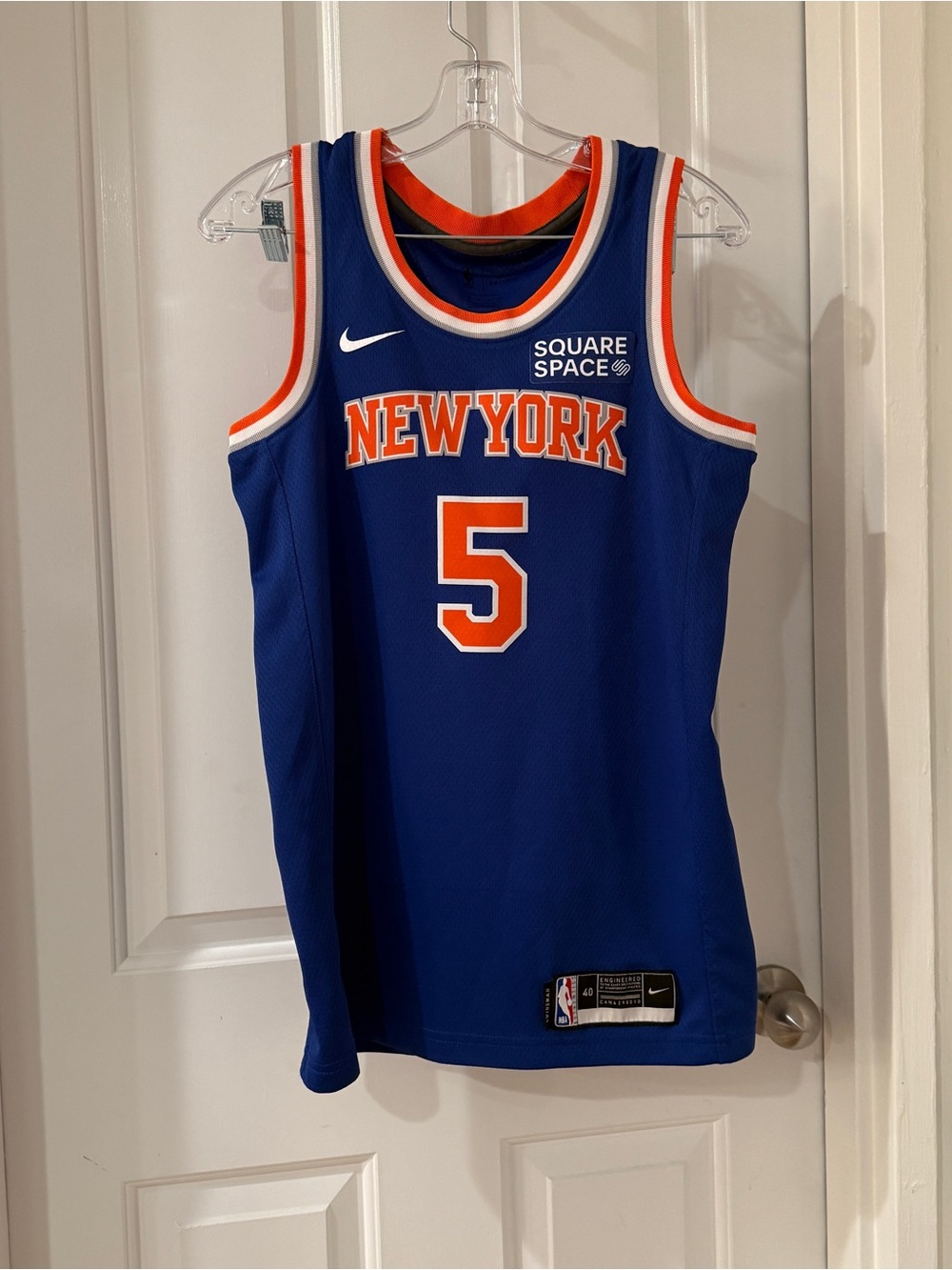 KNICKS - Nike Blue and Orange Jersey Quickley